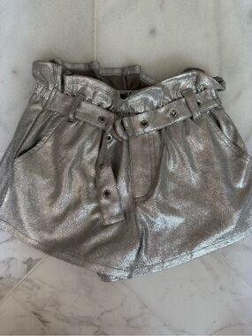 MIA New York silver Suede-Look Skirt